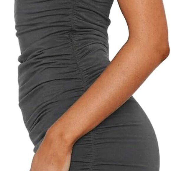 Backless Dress Women Cap Sleeve Mini Bodycon Party Club Outfits - Picture 3 of 6